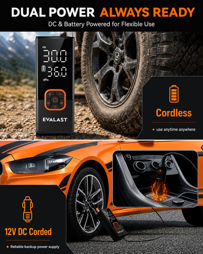 Dual-Power 150 PSI High-Flow Tire Inflator