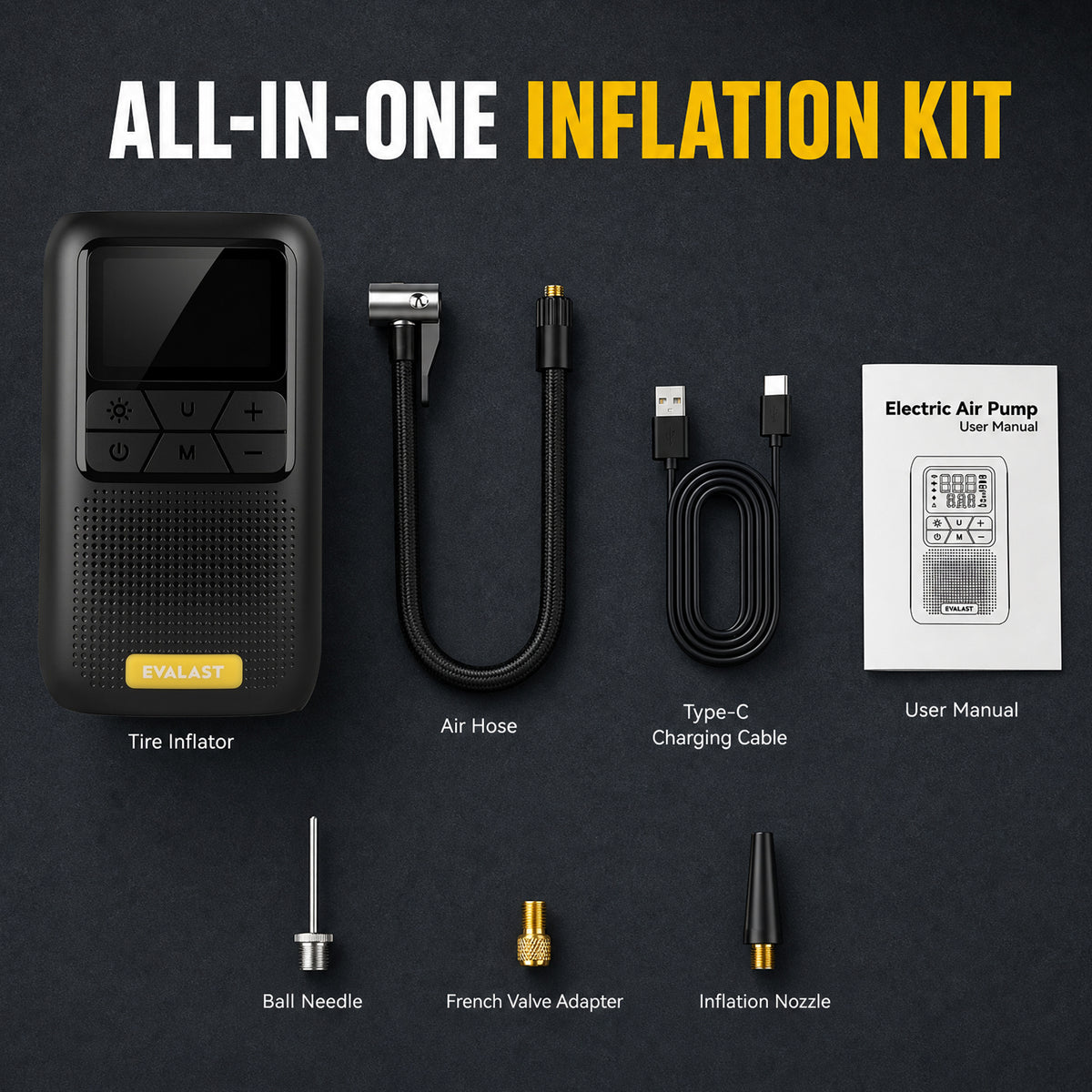 Compact 150 PSI Cordless Tire Inflator