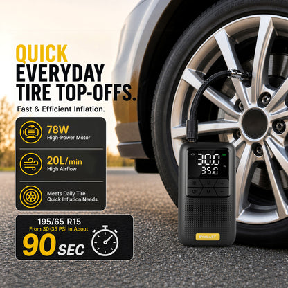 Compact 150 PSI Cordless Tire Inflator